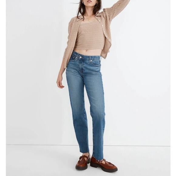 Madewell The Mid-Rise Perfect Vintage Criss Cross Edition Jean Edgarton Wash 27 - Picture 1 of 9